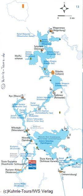 Masuren Waterway Übersicht (c) Kuhnle-Tours/IWS