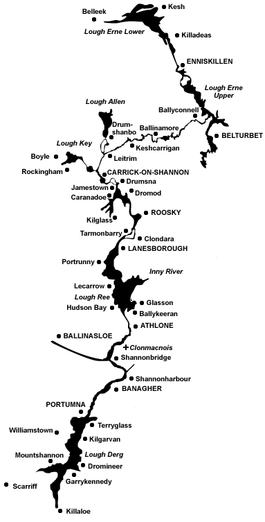 Irish-Waterways-Map von IWS