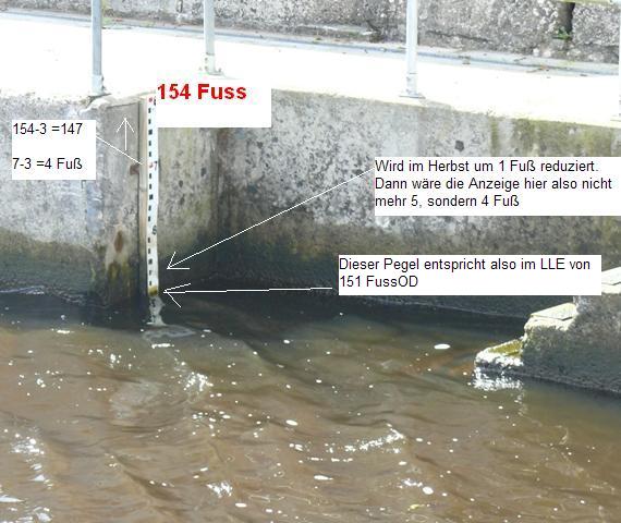 Portora Lock - downstram gauge (c) Udo Vogel, Bearbeitung IWS Verlag