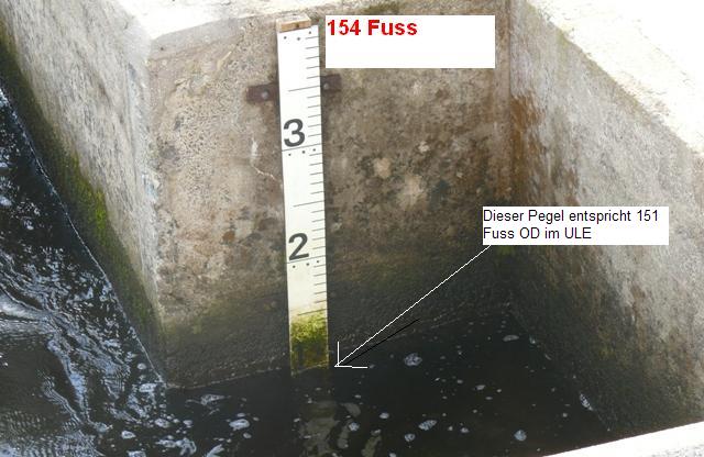 Portora Lock-upstream Gauge (c) Udo Vogel, Bearbeitung IWS Verlag